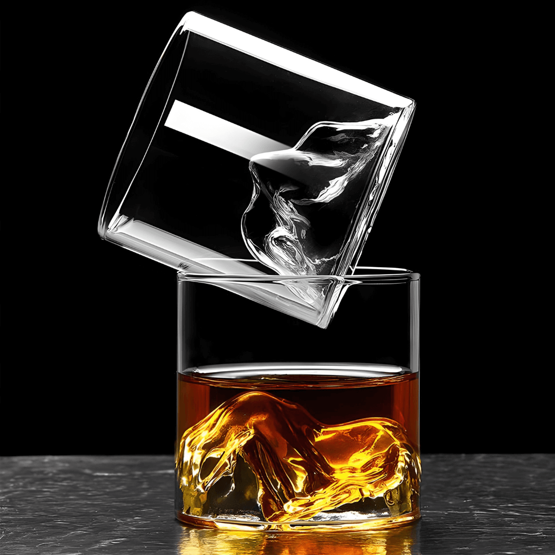 Mount Fuji Japanisches Kristall Whiskeyglas