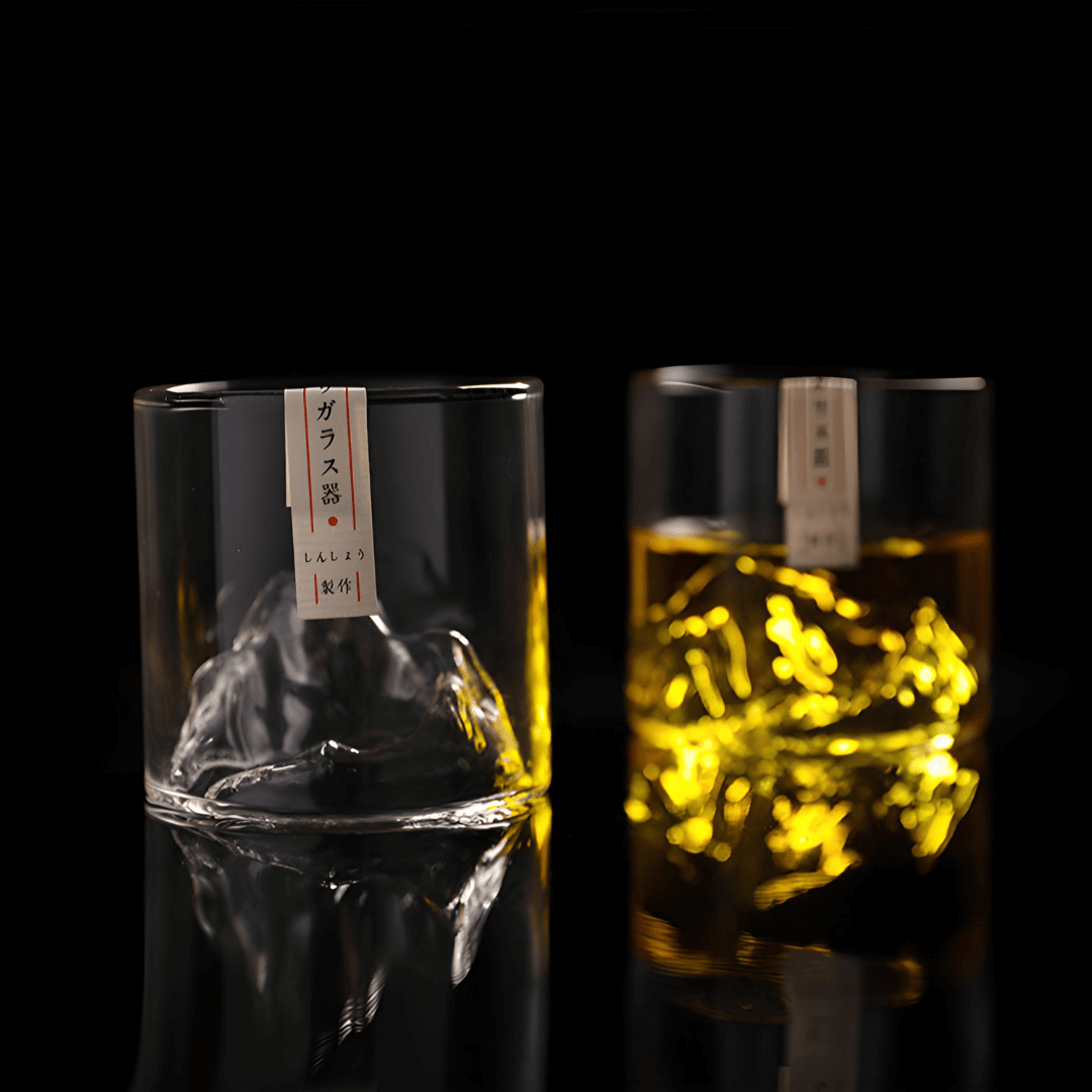 Mount Fuji Japanisches Kristall Whiskeyglas