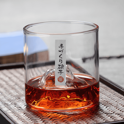 Mount Fuji Japanisches Kristall Whiskeyglas