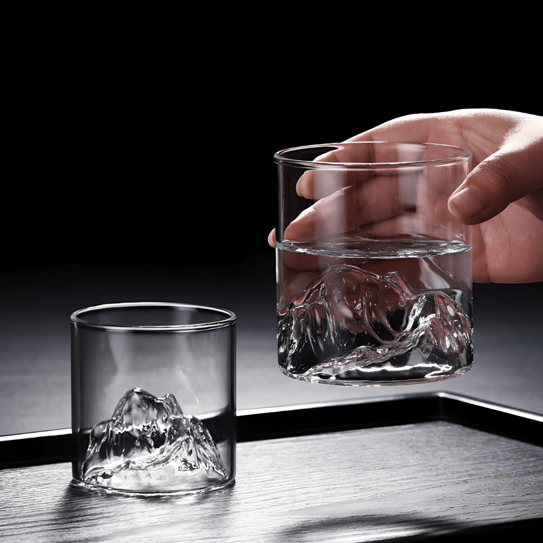 Mount Fuji Japanisches Kristall Whiskeyglas