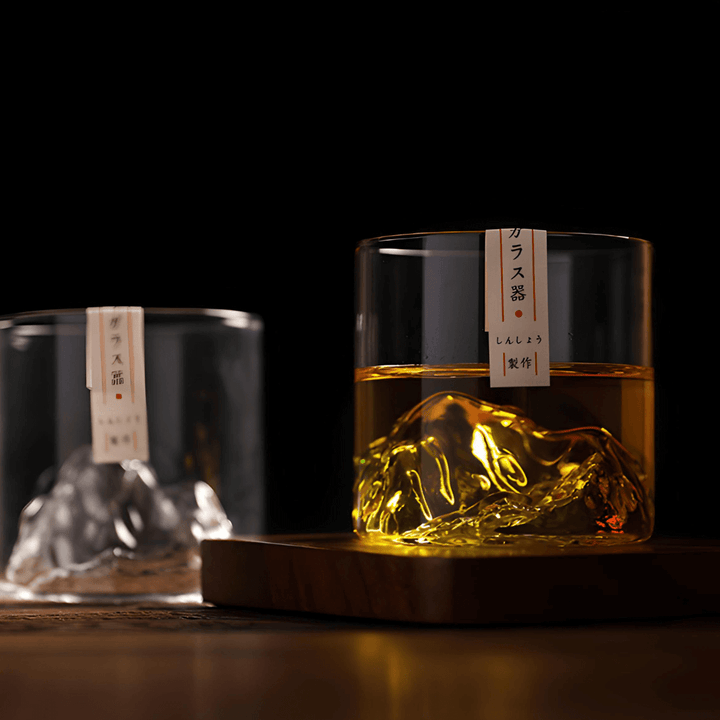 Mount Fuji Japanisches Kristall Whiskeyglas