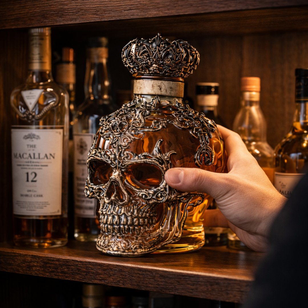 Whisky-Dekanter – Totenkopf Edition
