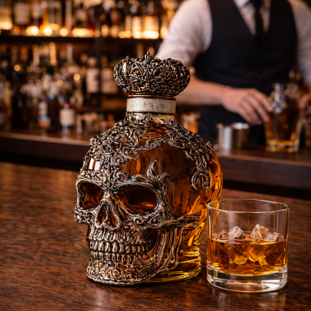 Whisky-Dekanter – Totenkopf Edition