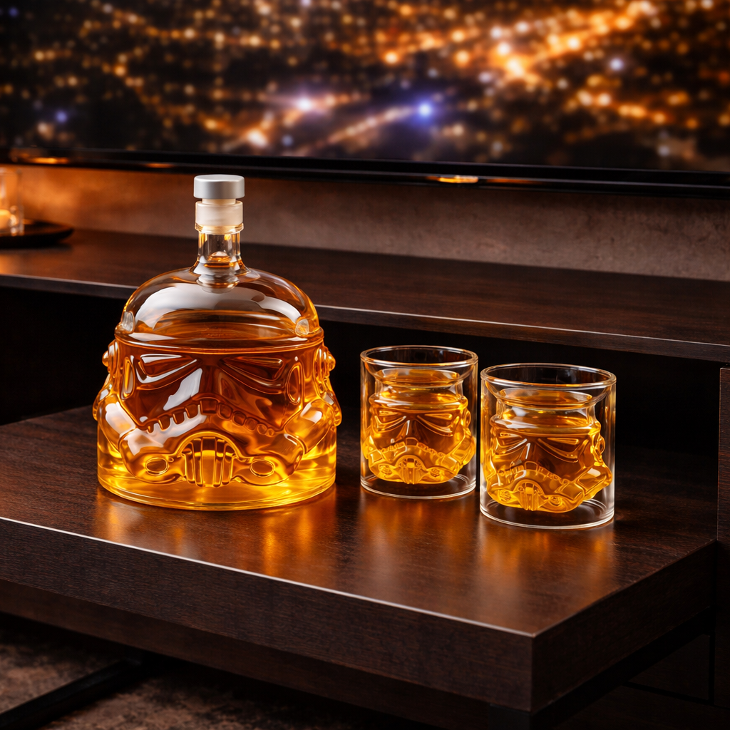 Whisky-Dekanter – Set mit Dekanter und Gläsern