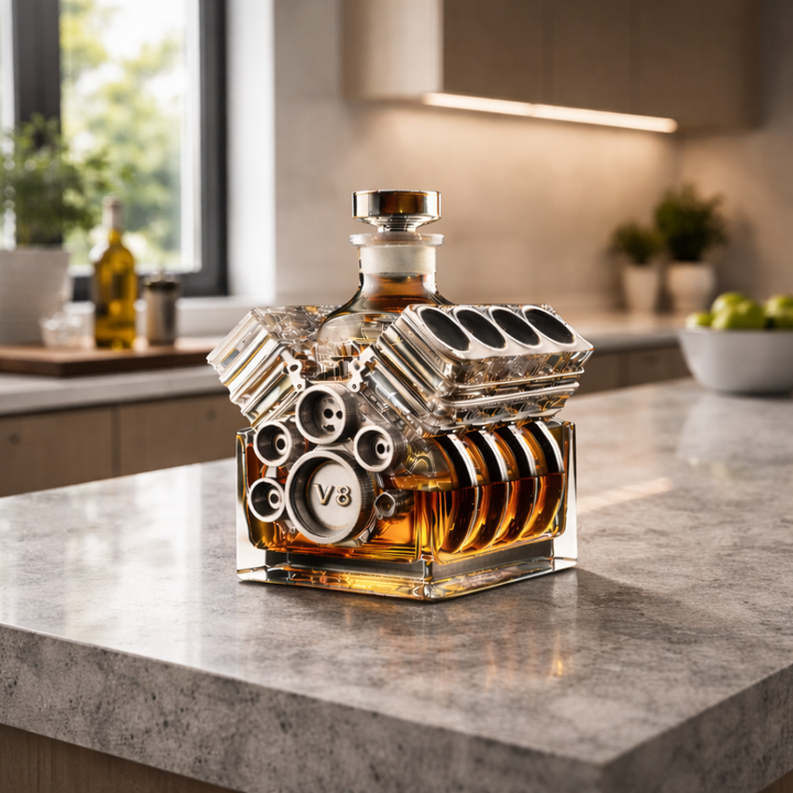 Whisky-Dekanter – V8-Motor Edition