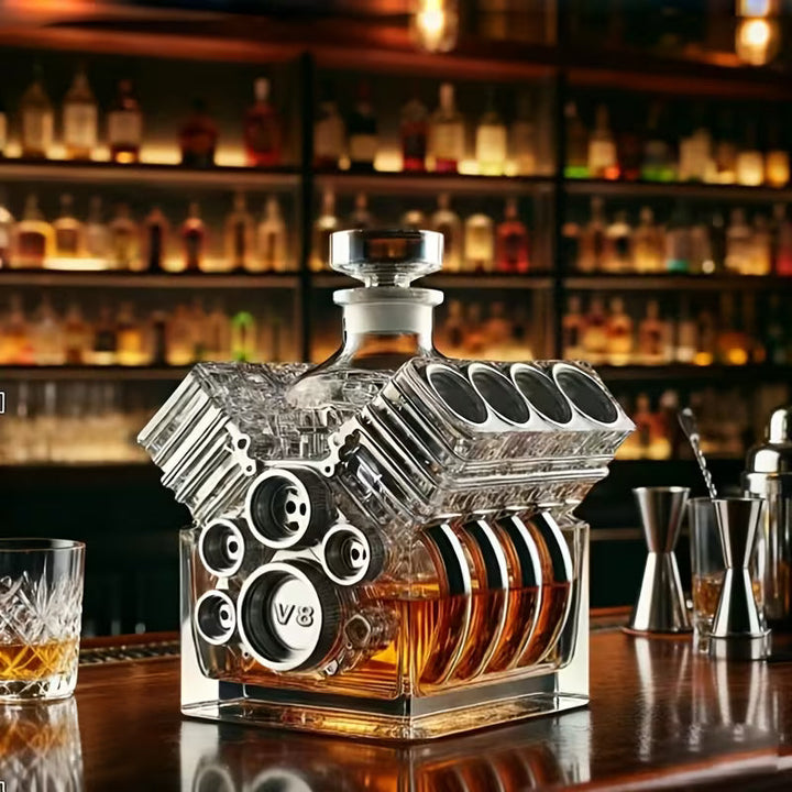Whisky-Dekanter – V8-Motor Edition