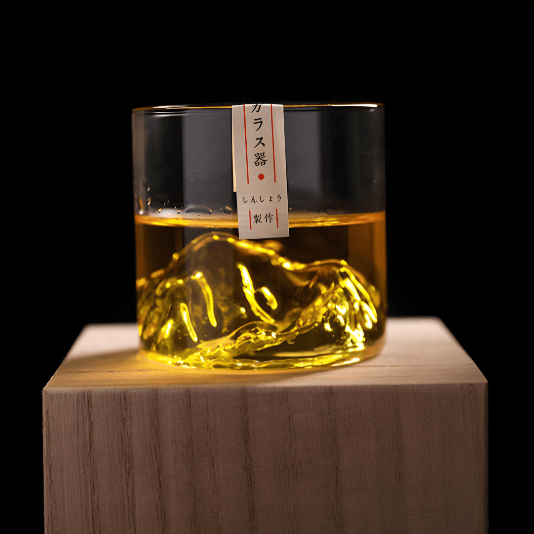 Mount Fuji Japanisches Kristall Whiskeyglas