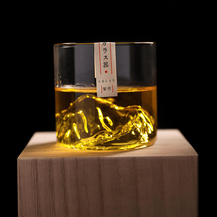 Mount Fuji Japanisches Kristall Whiskeyglas