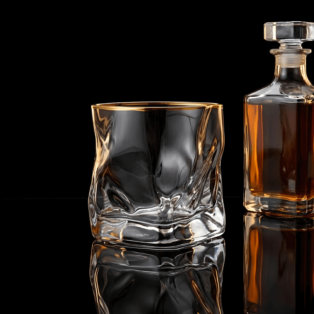 Hoshi Gold Japanisches Kristall Whiskeyglas