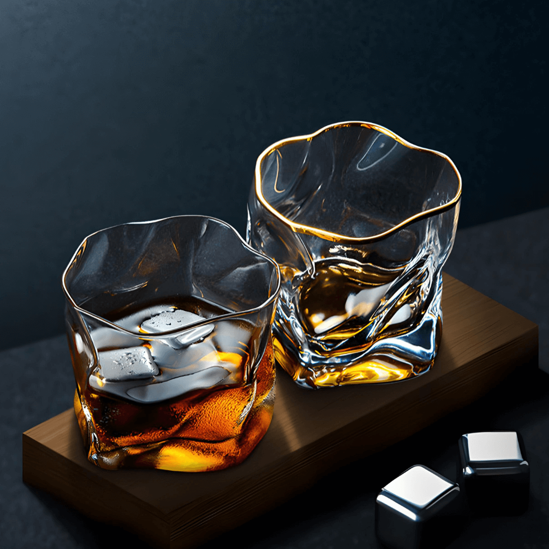 Hoshi Gold Japanisches Kristall Whiskeyglas