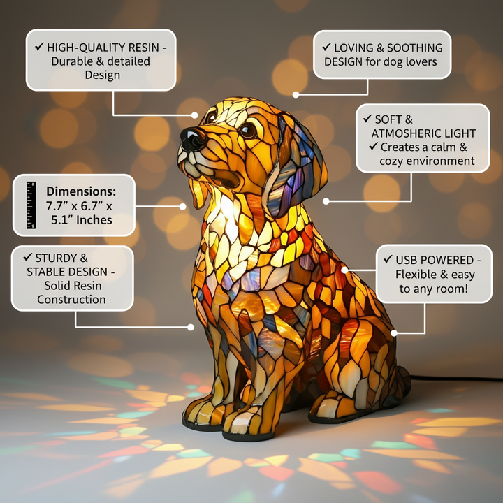 Buddy, strahlender spiritueller Golden Retriever