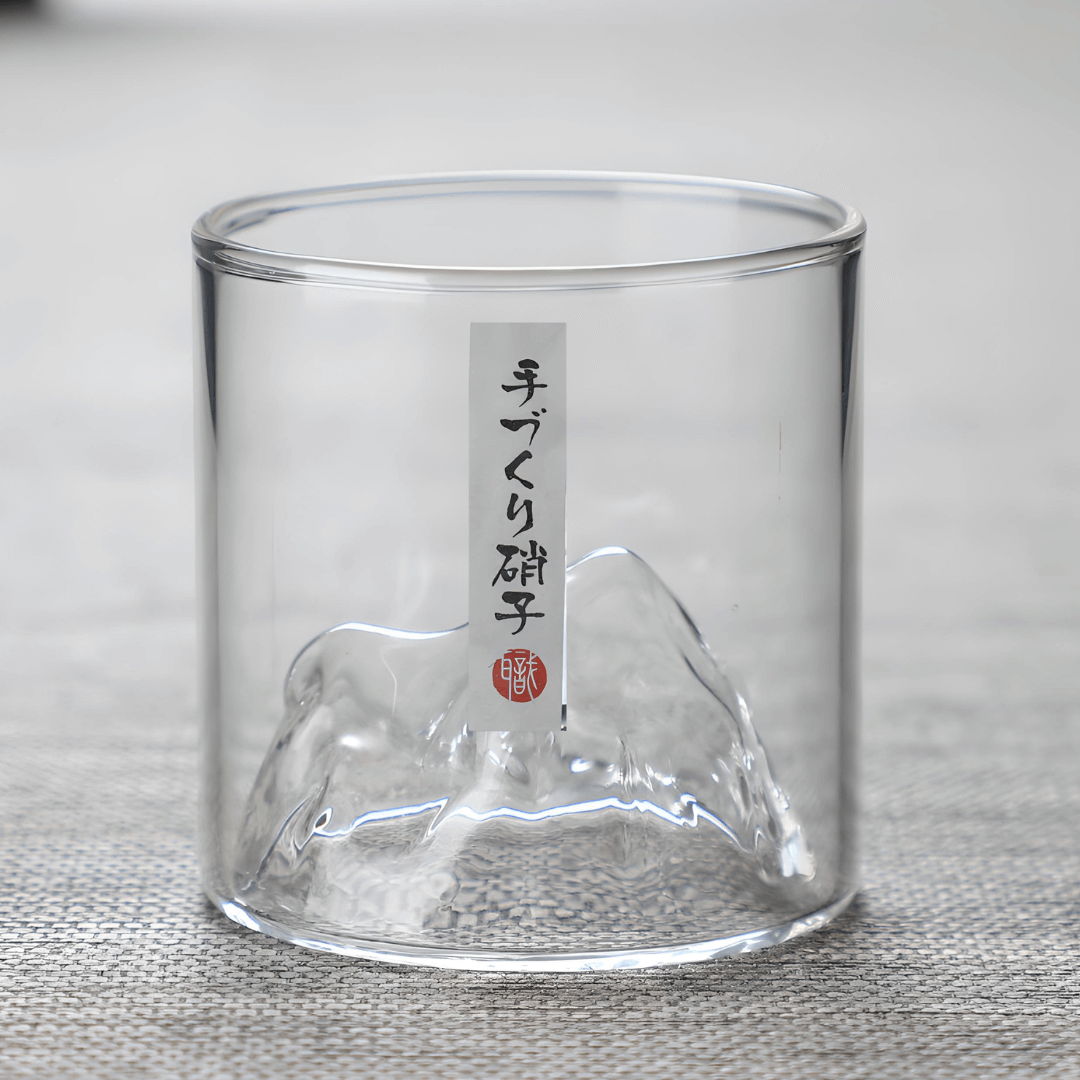 Mount Fuji Japanisches Kristall Whiskeyglas