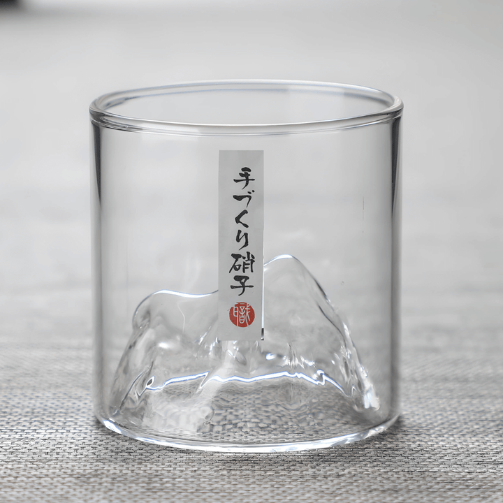 Mount Fuji Japanisches Kristall Whiskeyglas