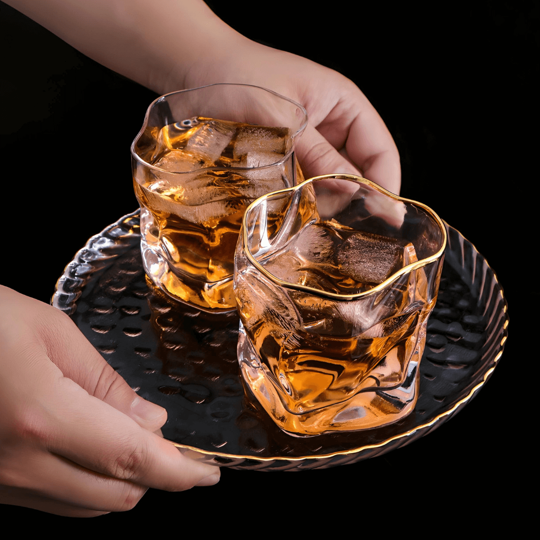 Hoshi Gold Japanisches Kristall Whiskeyglas