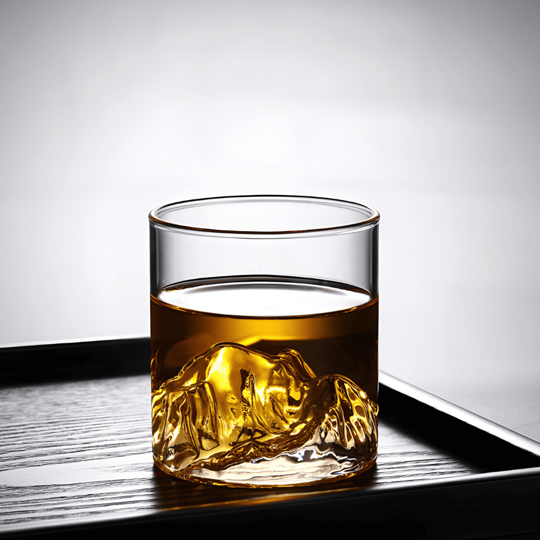 Mount Fuji Japanisches Kristall Whiskeyglas