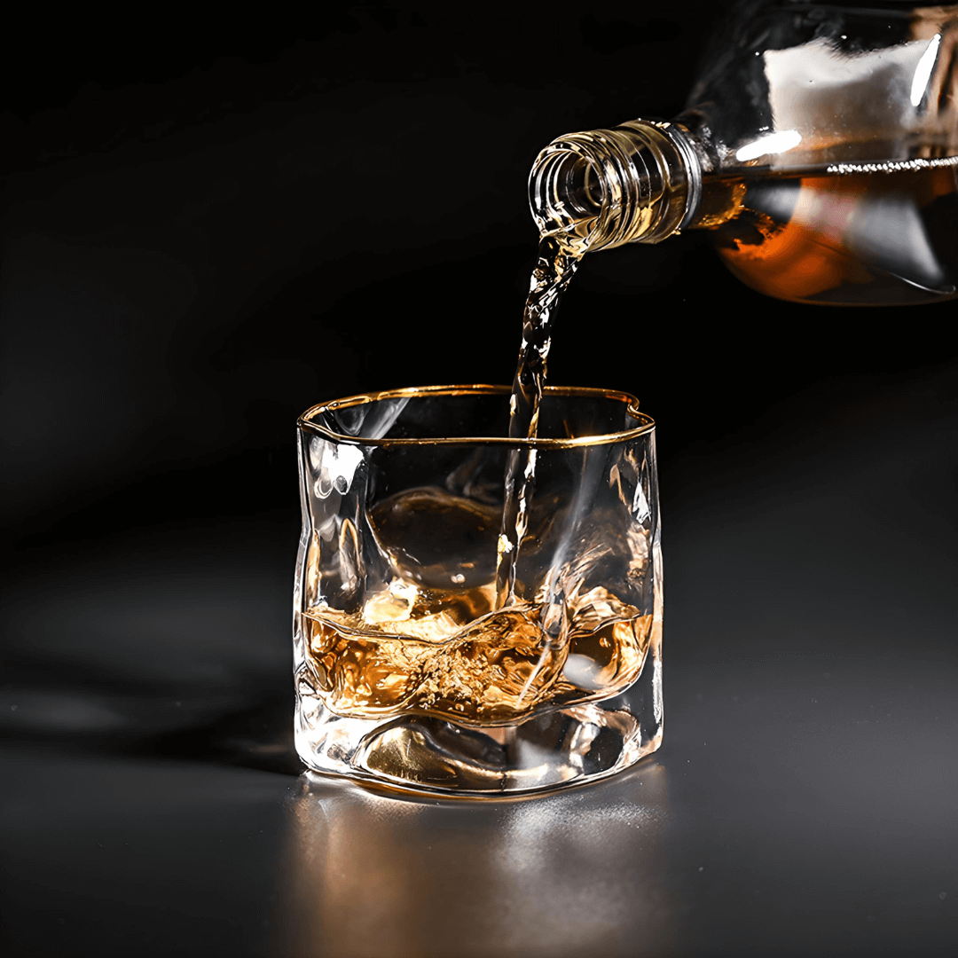 Hoshi Gold Japanisches Kristall Whiskeyglas
