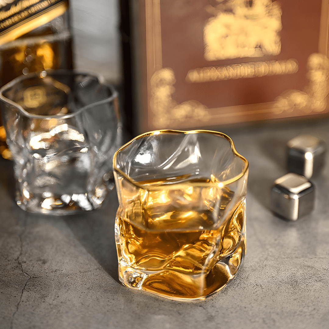 Hoshi Gold Japanisches Kristall Whiskeyglas