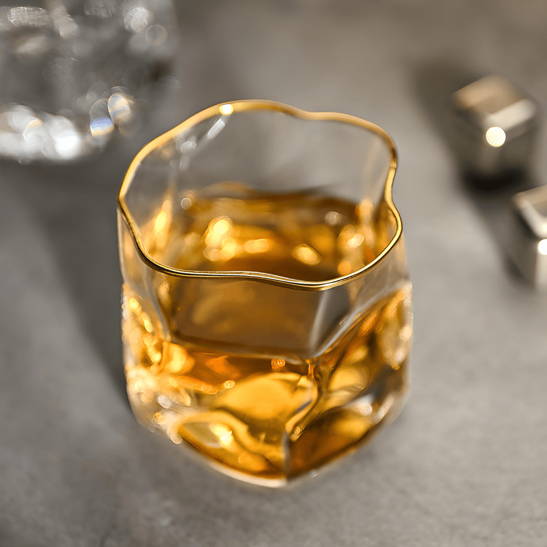 Hoshi Gold Japanisches Kristall Whiskeyglas