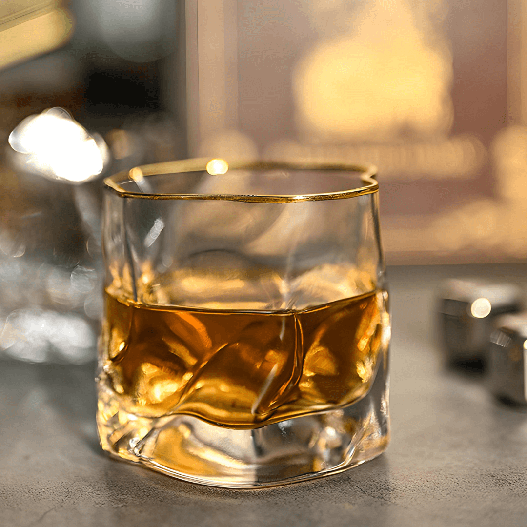 Hoshi Gold Japanisches Kristall Whiskeyglas