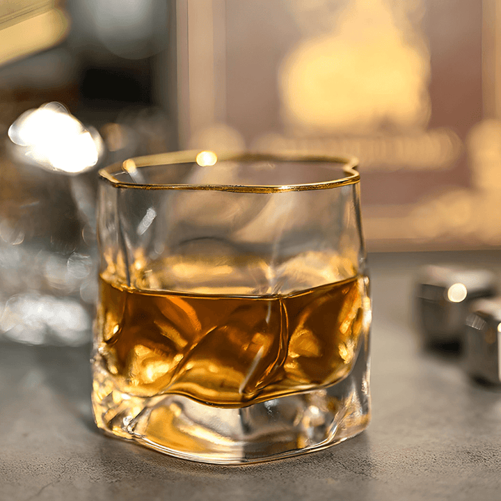Hoshi Gold Japanisches Kristall Whiskeyglas