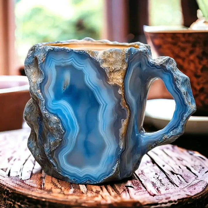 Mineral-Kaffeetassen mit Kristalloptik