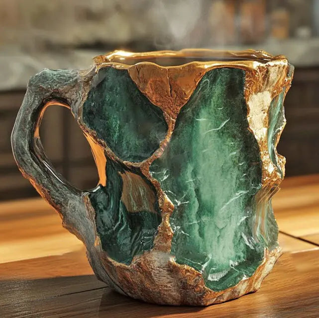 Mineral-Kaffeetassen mit Kristalloptik