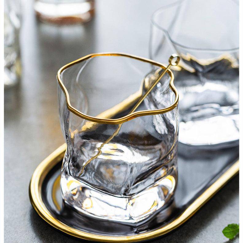 Hoshi Gold Japanisches Kristall Whiskeyglas